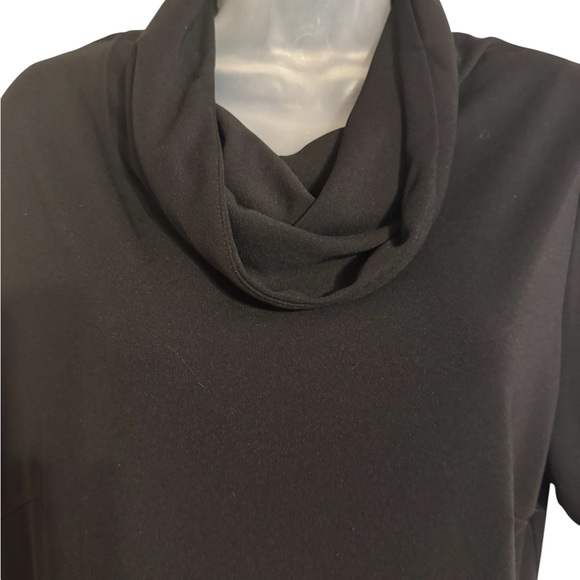 SIMPLE, CLASSY & STYLISH  BLACK DRESS/COWL NECKLINE    SIZE: 16   #CL - Picture 2 of 6